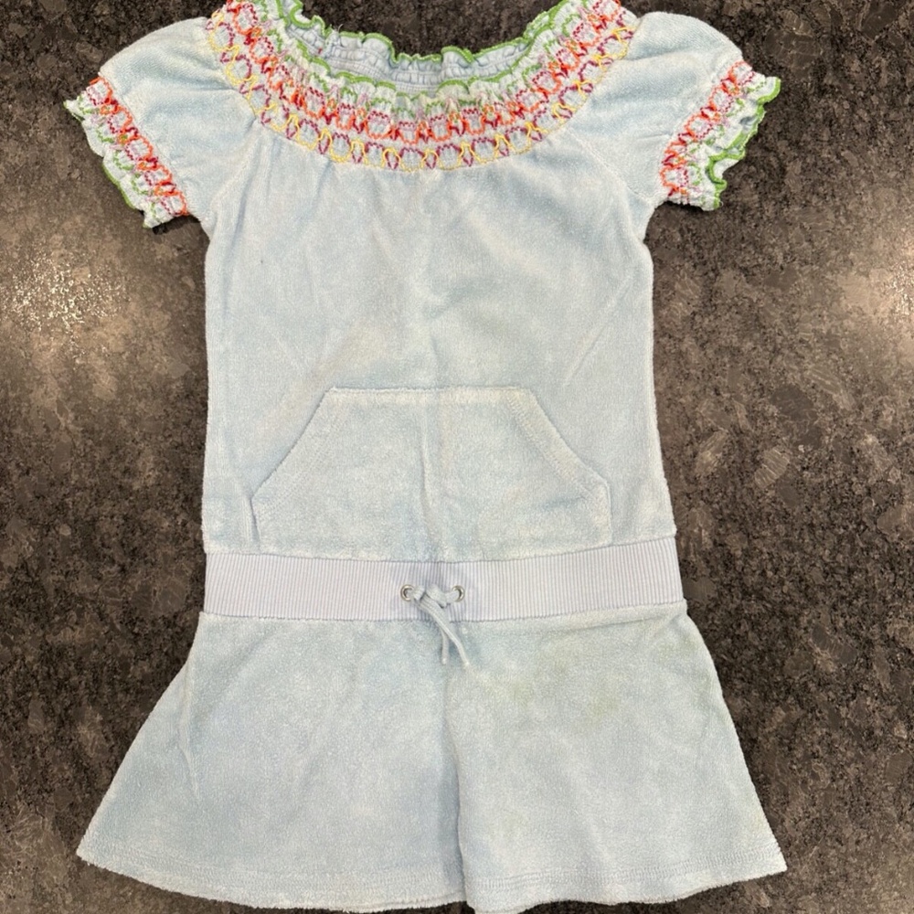 Girls Juicy Couture Embroidered Dress - size 4